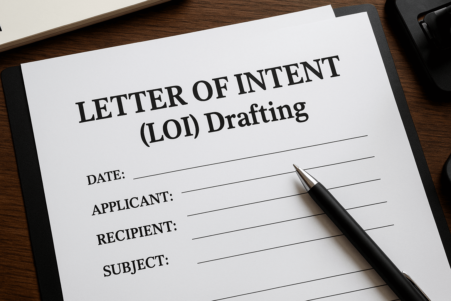 Letter of Intent Legal Drafting Support EINLC