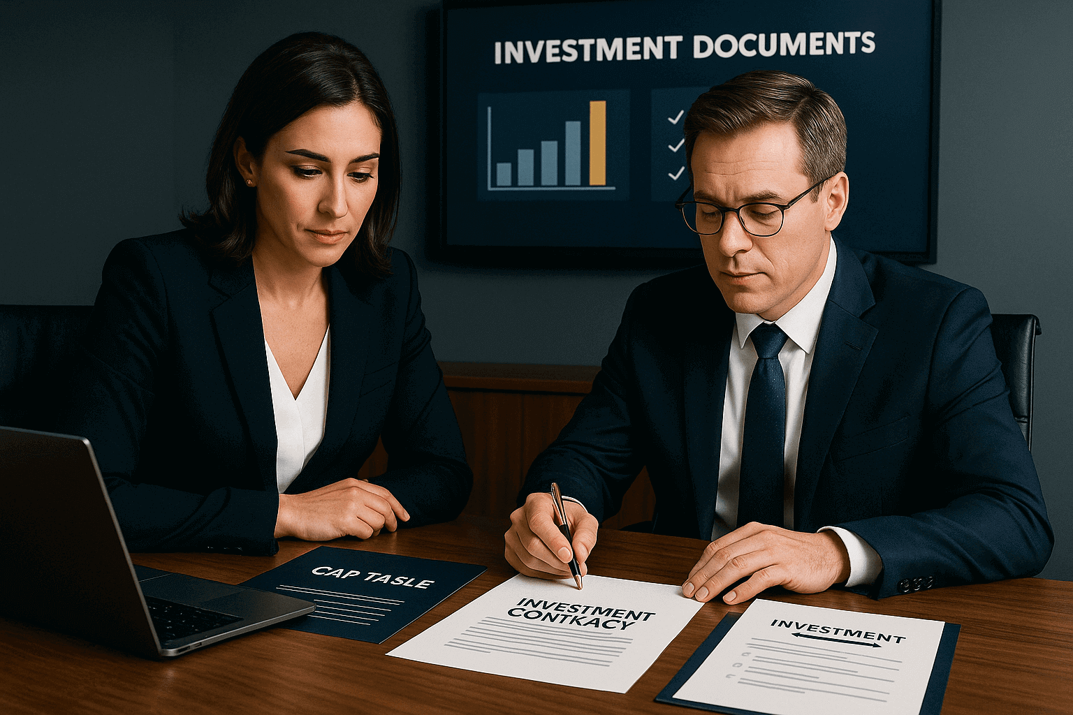 Legal advisor discussing inquiry